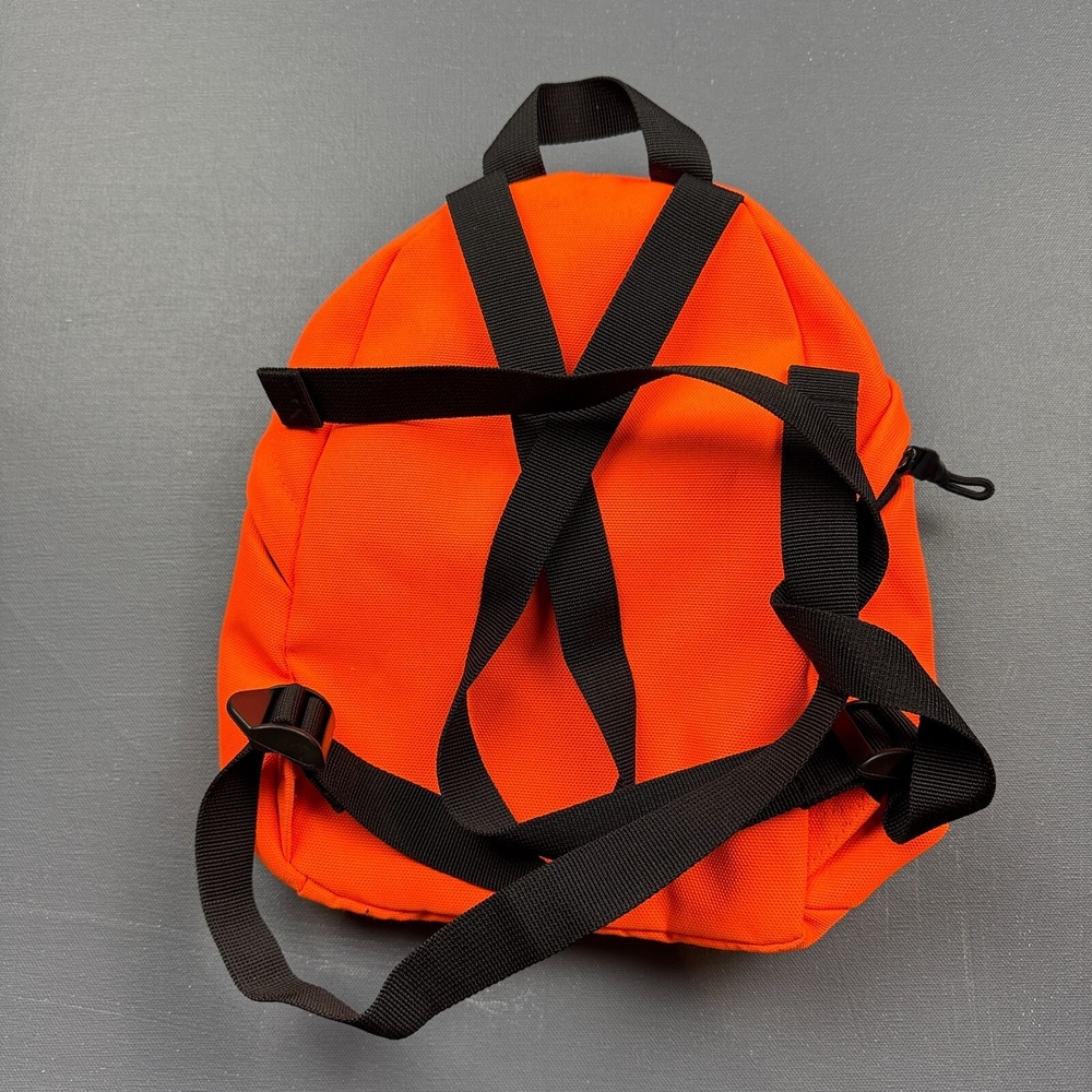 Hurley Mini Backpack Women's Orange Black Logo Adjustable Straps Travel Bag - Picture 9 of 10